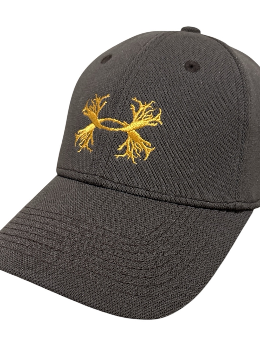 Under Armour Hat Cap Strap Back Brown Antler Logo Mens Large Hunting Outdoor